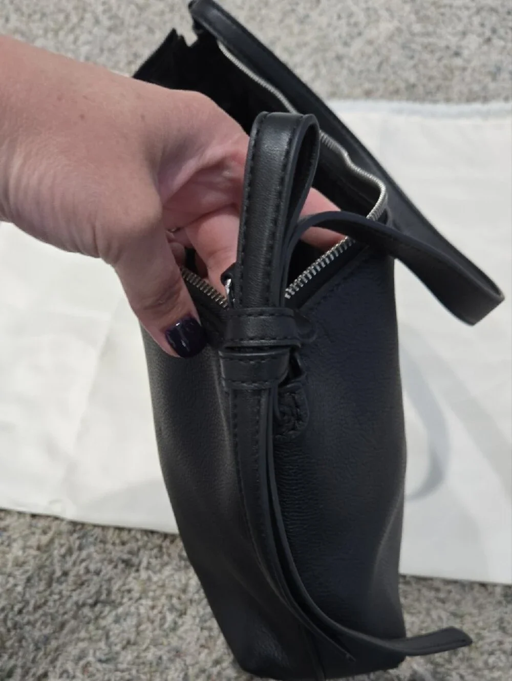 kate spade Black Pebbled Leather Shoulder Hobo
